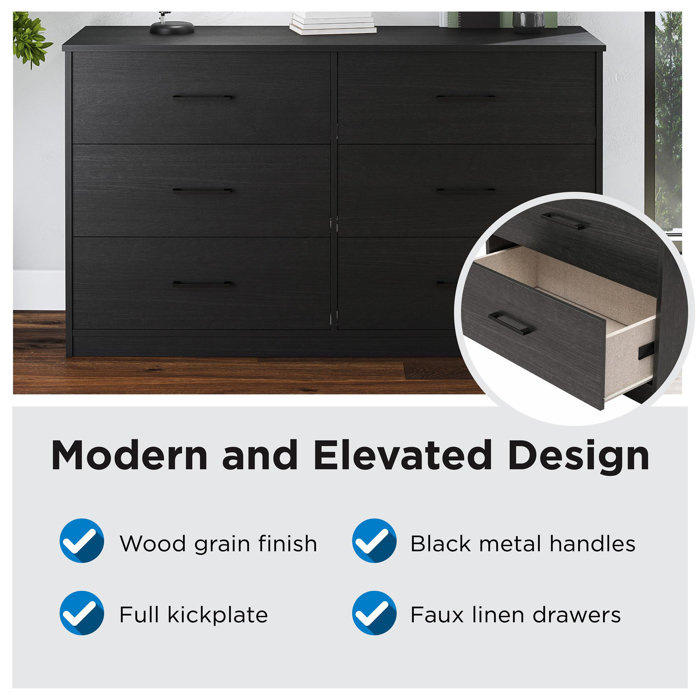Zipcode Design™ Grantville 6 Drawer Dresser & Reviews Wayfair